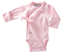 Little Sprout Collection ~ Organic Preemie Clothing ~ Light Pink Long Sleeved Onesie