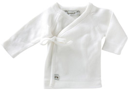 Sprout Collection Premature Clothing ~ Long Sleeved Shirt White with white stitching